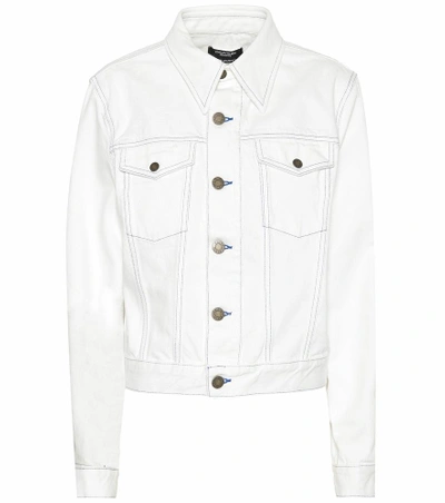 Shop Calvin Klein 205w39nyc Denim Jacket In White