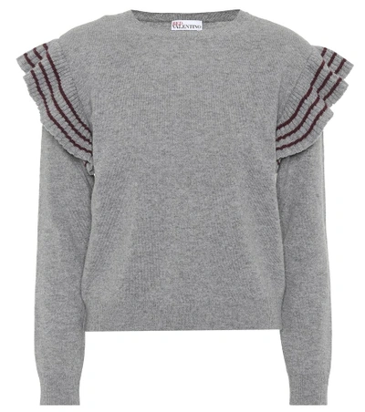 Shop Red Valentino Virgin Wool Sweater In Grey