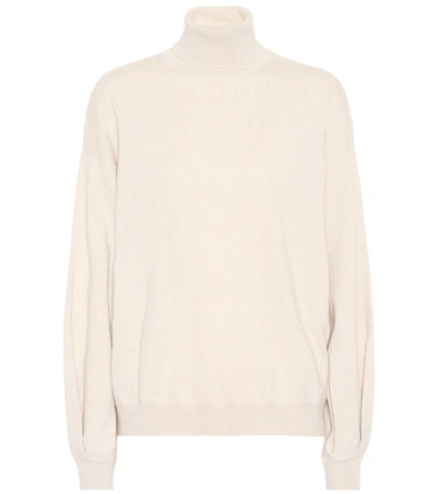 Shop Brunello Cucinelli Cashmere Turtleneck Sweater In Neutrals