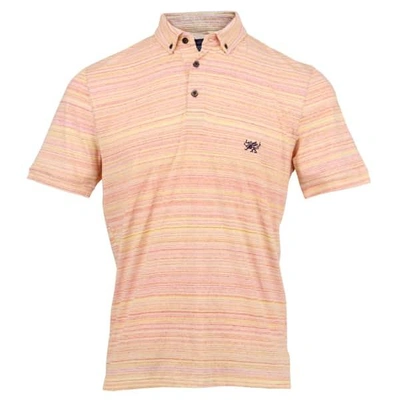 Shop Lords Of Harlech Rob Polo In Gold Spacedye