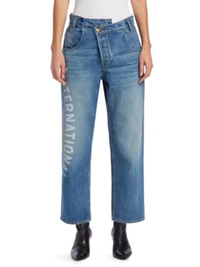 Shop Monse International  Jeans In Blue