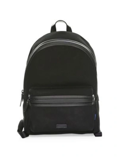 Shop Uri Minkoff Men's Paul Textured Backpack In Black