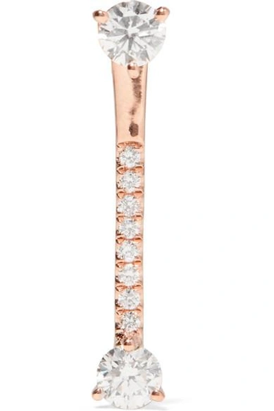 Shop Anita Ko Edie 18-karat Rose Gold Diamond Earring