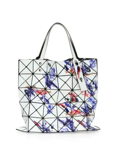 Shop Bao Bao Issey Miyake Oil Painting Tote In White Mix