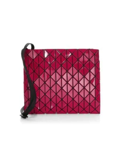 Shop Bao Bao Issey Miyake Row Gloss Crossbody Bag In Bordeaux