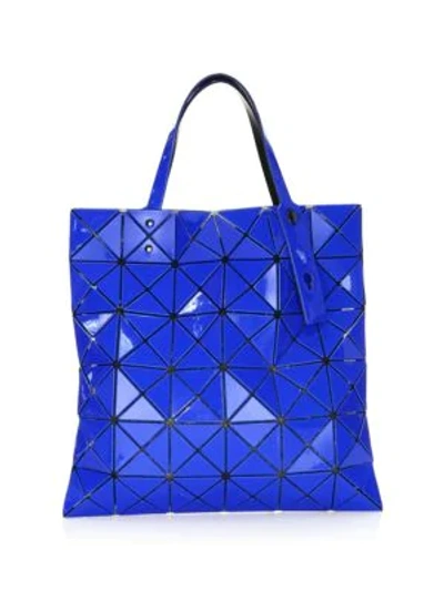 Shop Bao Bao Issey Miyake Lucent Two-tone Tote In Dark Blue