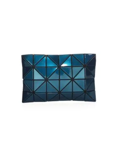 Shop Bao Bao Issey Miyake Lucent Metallic Pouch In Blue