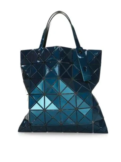 Shop Bao Bao Issey Miyake Lucent Metallic Tote In Blue