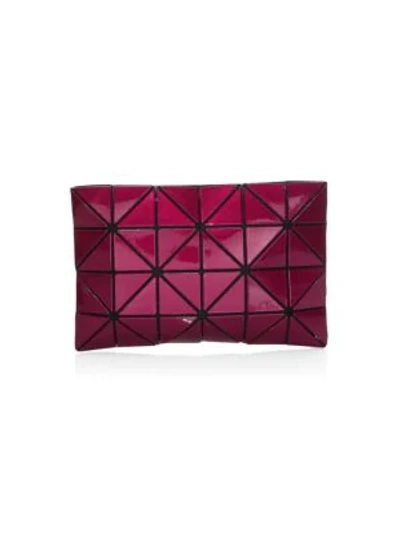 Shop Bao Bao Issey Miyake Lucent Metallic Pouch In Bordeaux