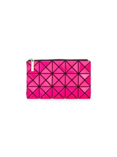 Shop Bao Bao Issey Miyake Yellow Prism Flat Pouch In Pink