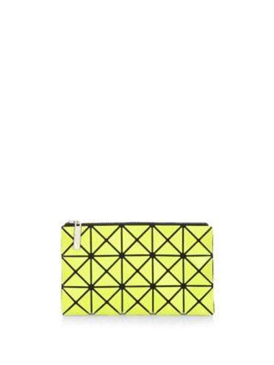 Shop Bao Bao Issey Miyake Yellow Prism Flat Pouch In Pink