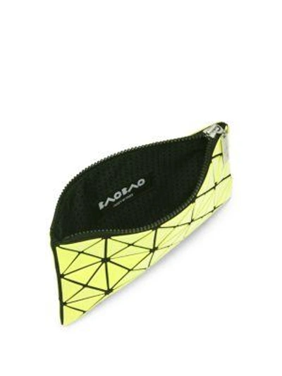 Shop Bao Bao Issey Miyake Prism Flat Pouch In Yellow