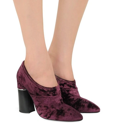 Shop 3.1 Phillip Lim / フィリップ リム Shoes Kyoto Syrah Velvet High Heel Pumps In Purple