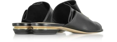 Shop Nicholas Kirkwood Shoes 18mm Black Leather Kristen Mules