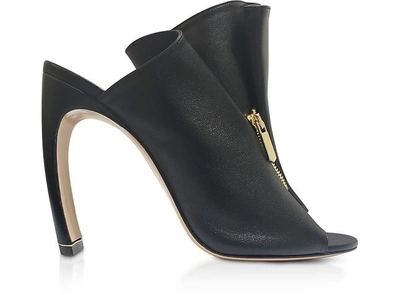 Shop Nicholas Kirkwood Shoes Black Nappa 105mm Kristen High Heel Mules