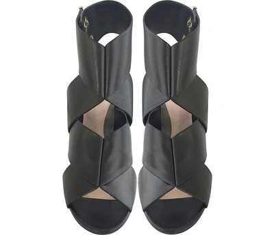 Shop Nicholas Kirkwood Shoes Black Nappa Leather Nini Sandals