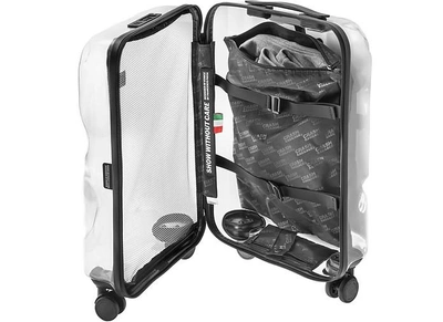 Shop Crash Baggage Travel Bags Share Carry-on Trolley In Transparent