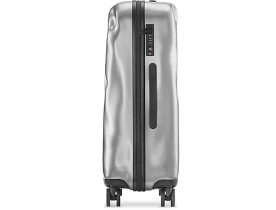 Shop Crash Baggage Travel Bags Icon Medium Trolley In Silver