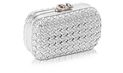 Shop Corto Moltedo Designer Handbags Susan C Star Silver Bentota Haribo Pochette W/chain Strap In Argenté
