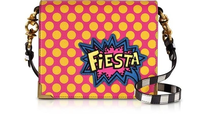 Shop Alessandro Enriquez Designer Handbags Hera Pop Fiesta Leather Shoulder Bag In Rouge