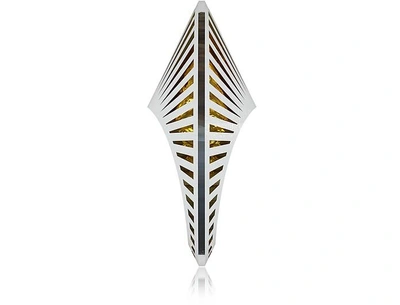 Shop Vojd Studios Designer Rings Phase Precious Oval Sterling Silver Ring In Argenté