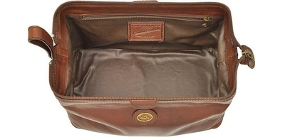 Shop The Bridge Travel Bags Story Viaggio Marrone Leather Beauty Case In Brown