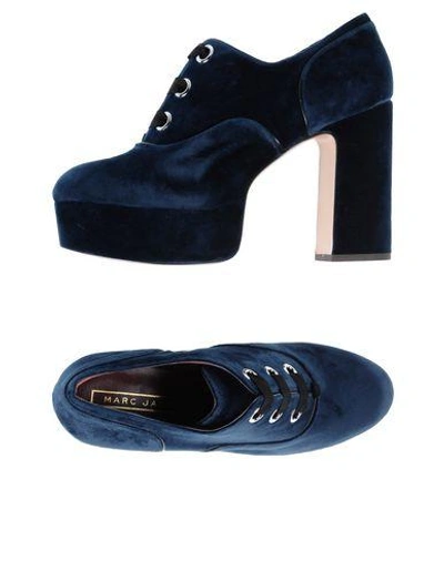 Shop Marc Jacobs Lace-up Shoes In Dark Blue