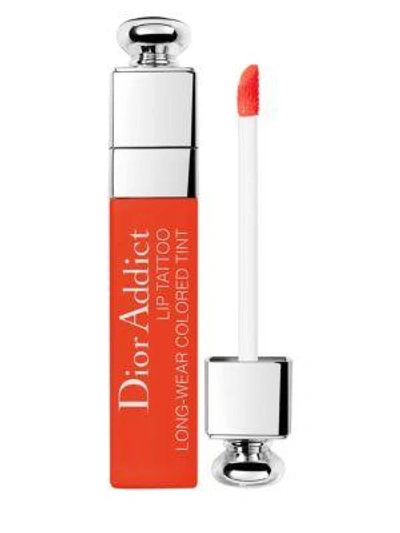 Shop Dior Addict Long-wear Lip Tattoo Tint In 641 Orange