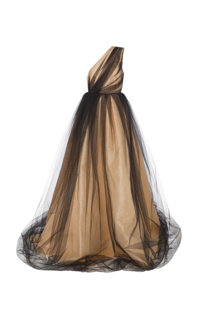ALEX PERRY ALICIA ONE SHOULDER GOWN D421