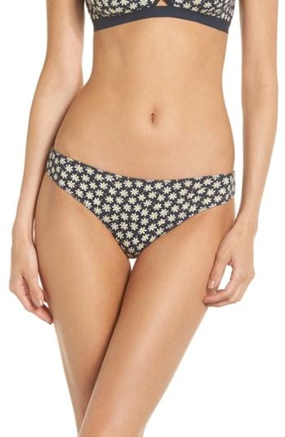 Shop Madewell Jersey Thong In Camille Floral Indigo