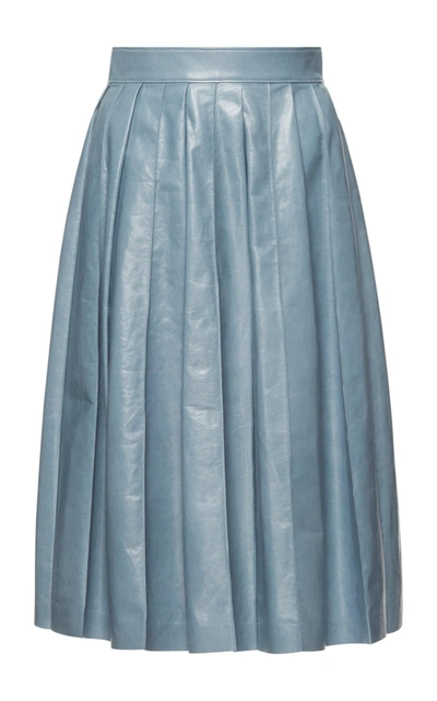 Shop Bottega Veneta A-line Skirt In Blue