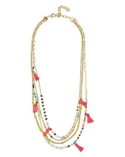 Shop Baublebar Rida Tasseled Layered Necklace, 23 In Multi