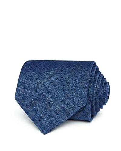 Shop Brooks Brothers Solid Classic Tie In Blue