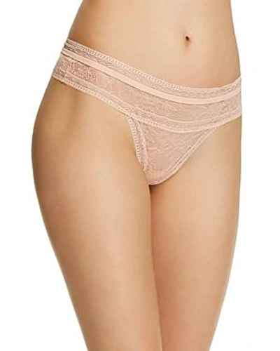 Shop Calvin Klein Ck Black Obsession Thong In Delight Pink
