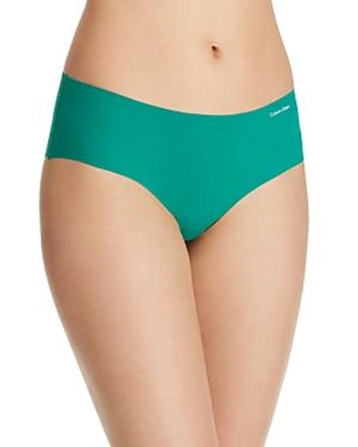 Shop Calvin Klein Invisibles Seamless Hipster In Simmer Green