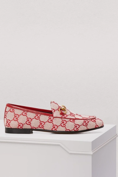 Shop Gucci Jordan Loafers In Red