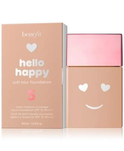 Shop Benefit Cosmetics Hello Happy Soft Blur Foundation In Shade 5 - Medium Cool