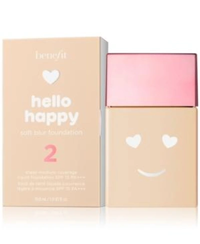 Shop Benefit Cosmetics Hello Happy Soft Blur Foundation In Shade 2 - Light Warm