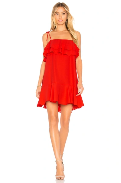 Shop Amanda Uprichard Fifer Dress In Red