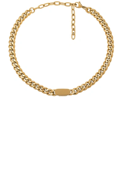Shop Amber Sceats Teegan Collar Necklace In Metallic Gold