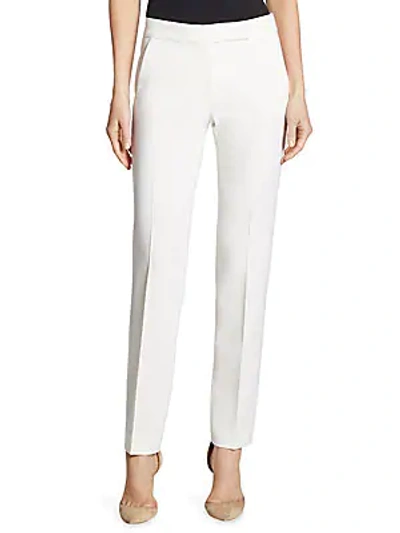 Shop Max Mara Biella Straight-leg Pants In White