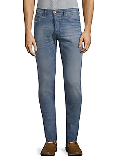 Shop Diesel Tepphar Classic Jeans In Denim