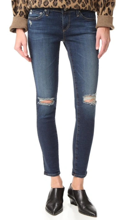 Shop Ag The Legging Ankle Jeans In 4 Year Fog