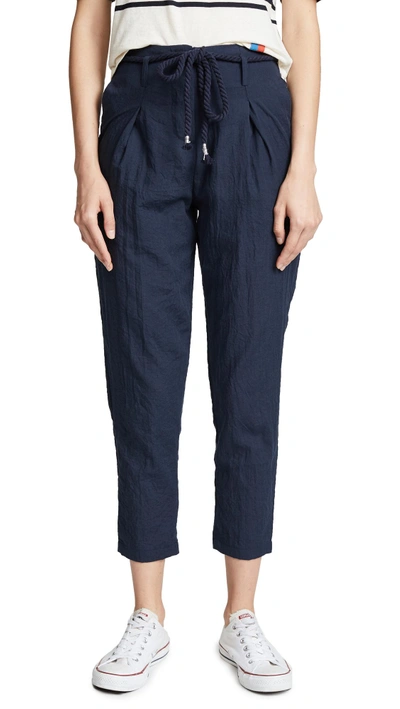 Shop Evidnt Paper Bag Pants In Midnight