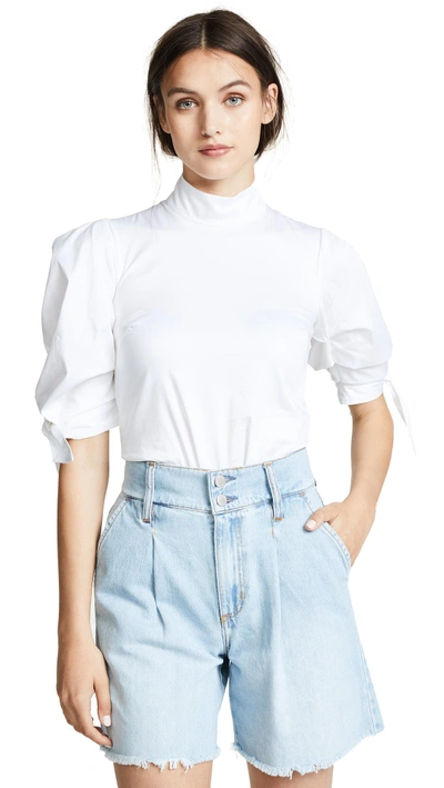 Shop Paper London Rose Top In White