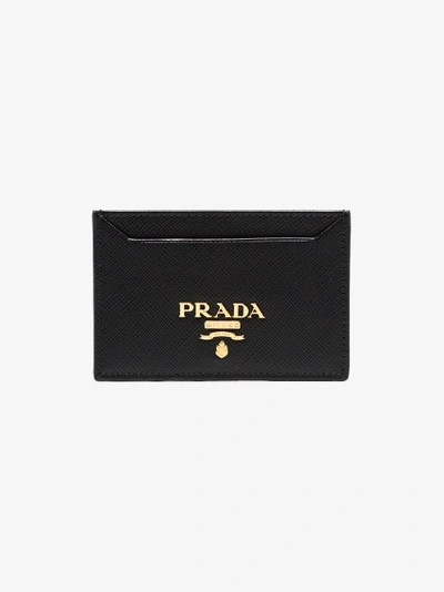 Shop Prada Kartenetui Mit Logo In Black