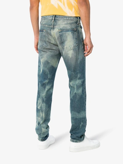 Shop 424 X Armes Bleach Treated Jeans In Blue