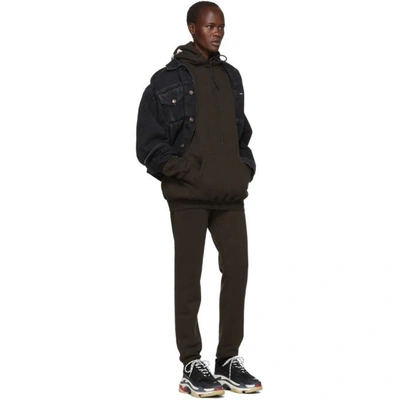 Balenciaga Triple S Logo-embroidered Leather, Nubuck And Mesh Sneakers In 1000 Black
