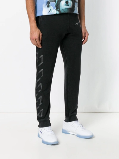 Shop Off-white Diagonal 3d Line Sweatpants