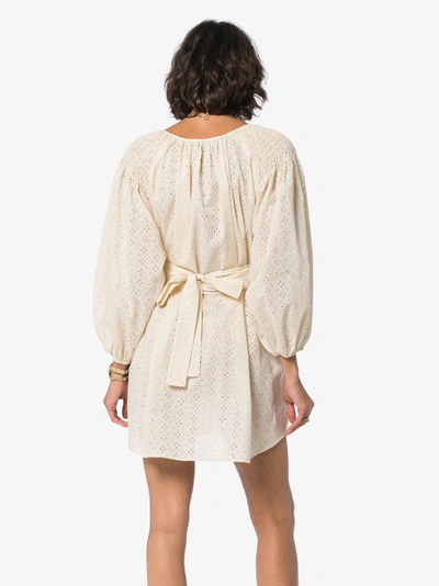 Shop Marysia San Salvador Cotton Tunic Dress In Nude/neutrals